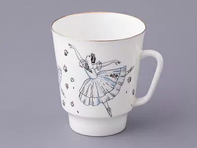 Трехпредметный комплект 165 мл форма Майская рисунок Балет Жизель, арт. 81.17154.00.1