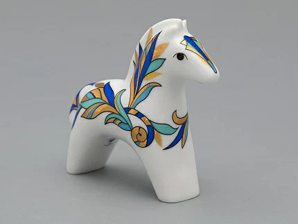 Скульптура форма Лошадь рисунок Синяя арт 82.04519.00.1 Скульптура форма Лошадь рисунок Синяя арт 82.04519.00.1