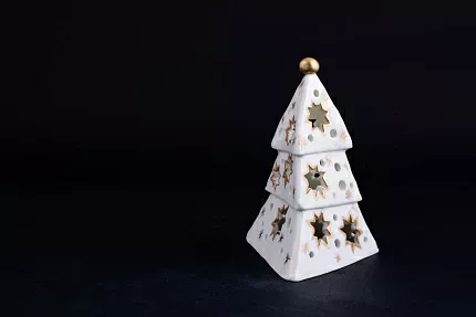 Подсвечник Елочка-звезда, рисунок Золотой, арт 60.15275.00.1