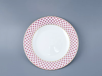 Тарелка 200 мм форма Европейская рисунок Сетка-Блюз 2  арт. 80.87556.00.1