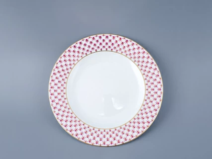 Тарелка 200 мм форма Европейская рисунок Сетка-Блюз 2  арт. 80.87556.00.1, 