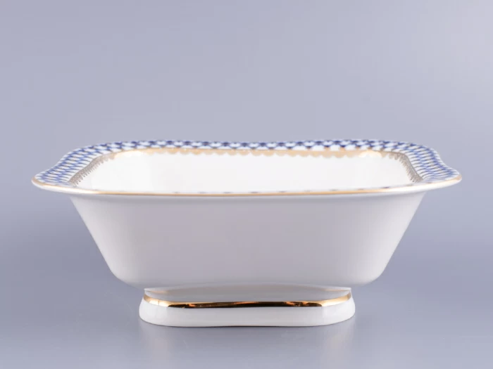 Салатник однопорционный квадратный Молодежная Кобальтовая сетка арт. 80.06934.00.1, 