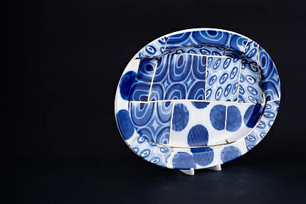 Блюдо Золотой шов на форме Молодежная, арт 60.13735.00.1 Блюдо Золотой шов на форме Молодежная, арт 60.13735.00.1