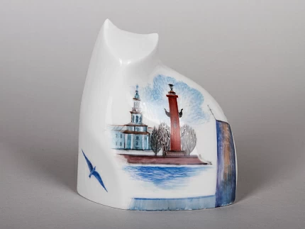 Скульптура Кот идущий, рисунок Город у моря, арт 82.88238.00.1