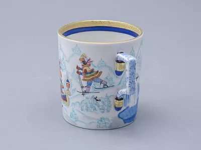 Сервиз чайный форма Гербовая рисунок Зимние забавы, 4 персоны 10 предметов арт. 81.20899.00.1