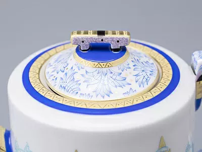 Сервиз чайный форма Гербовая рисунок Зимние забавы, 4 персоны 10 предметов арт. 81.20899.00.1