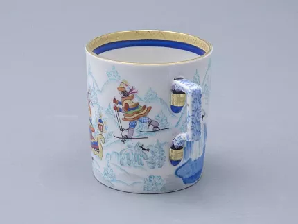 Сервиз чайный форма Гербовая рисунок Зимние забавы, 4 персоны 10 предметов арт. 81.20899.00.1