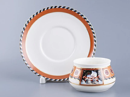 Чашка с блюдцем кофейная 180 мл форма Билибина рисунок Василиса арт. 81.16131.00.1