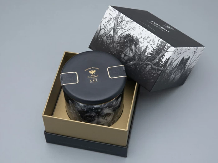 Свеча ароматическая в подарочной упаковке, рисунок Тотем. Лев аромат Пало Санто арт. 81.31595.00.1, 