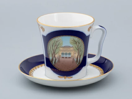 Бокал с блюдцем форма Ленинградский рисунок Летний сад Петра I арт. 81.31479.00.1, 