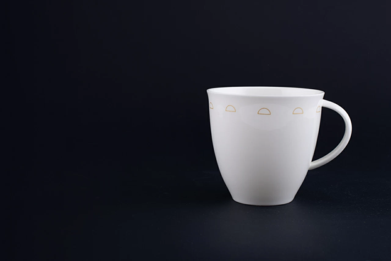 Чашка чайная Крем-брюле на форме Оливия, рисунок 1, арт 60.15929.00.1, 