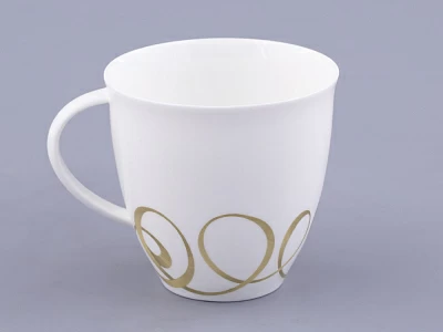 Чашка с блюдцем чайная форма Оливия рисунок Колечки, арт. 81.31427.00.1