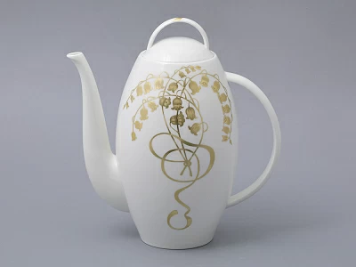 Сервиз чайный на 6 персон, 15 предметов, форма Оливия, рисунок Нежный ландыш, арт 81.31430.00.1