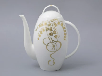 Сервиз чайный на 6 персон, 15 предметов, форма Оливия, рисунок Нежный ландыш, арт 81.31430.00.1, 