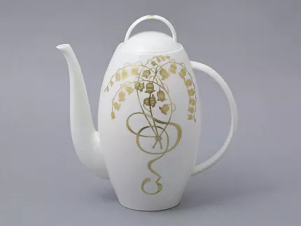 Сервиз чайный на 6 персон, 15 предметов, форма Оливия, рисунок Нежный ландыш, арт 81.31430.00.1