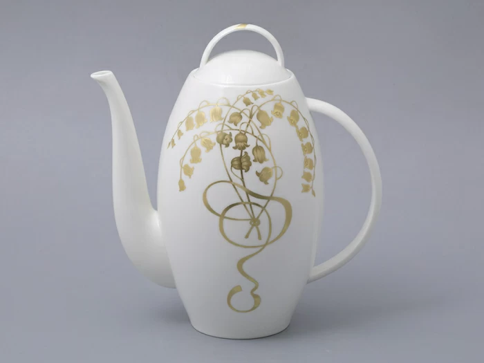 Сервиз чайный на 6 персон, 15 предметов, форма Оливия, рисунок Нежный ландыш, арт 81.31430.00.1, 