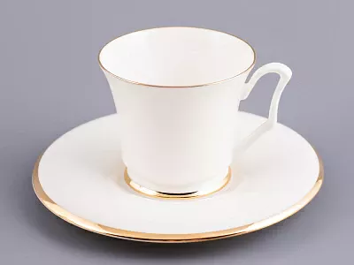 Сервиз кофейный форма Юлия рисунок Золотая лента, 6 персон 15 предметов, арт. 81.17852.00.1