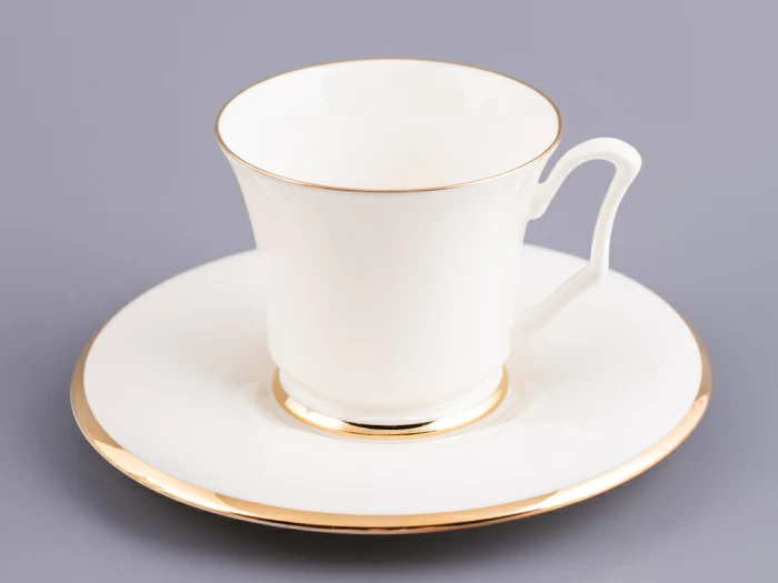Сервиз кофейный форма Юлия рисунок Золотая лента, 6 персон 15 предметов, арт. 81.17852.00.1, 