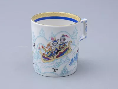 Сервиз чайный форма Гербовая рисунок Зимние забавы, 4 персоны 10 предметов арт. 81.20899.00.1