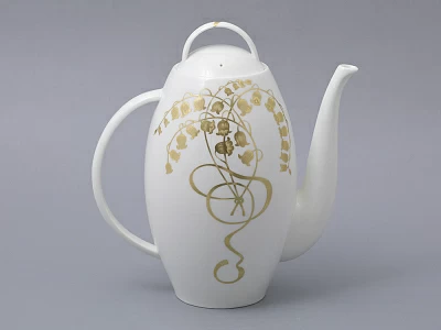 Сервиз чайный на 6 персон, 15 предметов, форма Оливия, рисунок Нежный ландыш, арт 81.31430.00.1