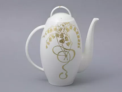 Сервиз чайный на 6 персон, 15 предметов, форма Оливия, рисунок Нежный ландыш, арт 81.31430.00.1