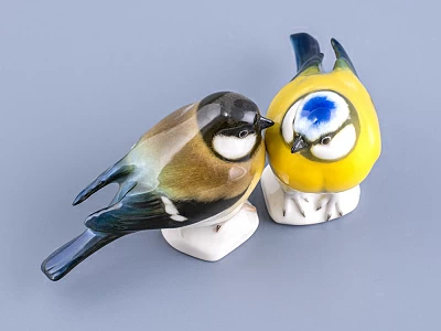 Скульптура форма Синица рисунок Лазоревка арт. 82.78548.00.1