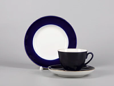 Трехпредметный комплект чайный 230 мл форма Весенняя рисунок Ночка арт. 81.11158.00.1