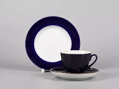 Трехпредметный комплект чайный 230 мл форма Весенняя рисунок Ночка арт. 81.11158.00.1