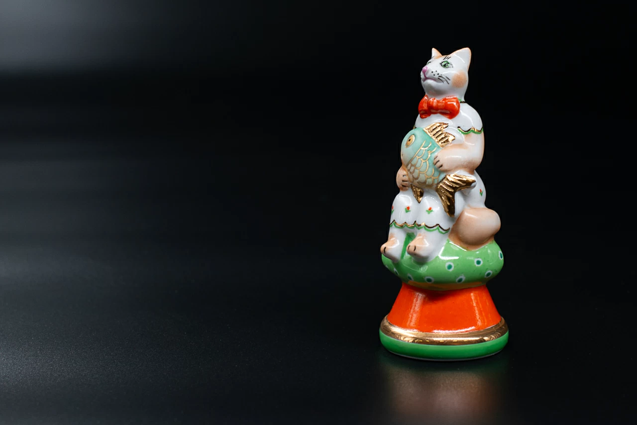 Скульптура Кошка Маша с рыбкой, арт 62.12742.00.5, 