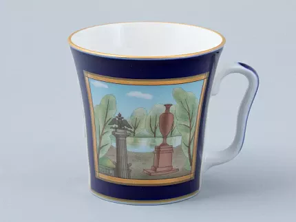 Бокал с блюдцем форма Ленинградский рисунок Порфировая ваза арт. 81.31477.00.1