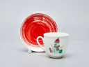 Чашка с блюдцем форма Ландыш рисунок Снеговик, арт. 81.28061.00.1, 