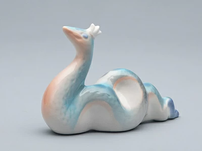 Скульптура форма Королева змей Голубая, арт 82.74496.00.1