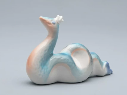 Скульптура форма Королева змей Голубая, арт 82.74496.00.1, 