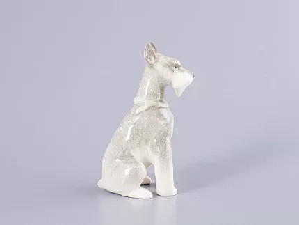 Скульптура Цвергшнауцер сидящий Нора арт. 82.82962.00.1