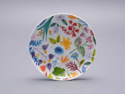 Бокал с блюдцем форма Ленинградский рисунок Primavera, арт. 81.34502.00.1