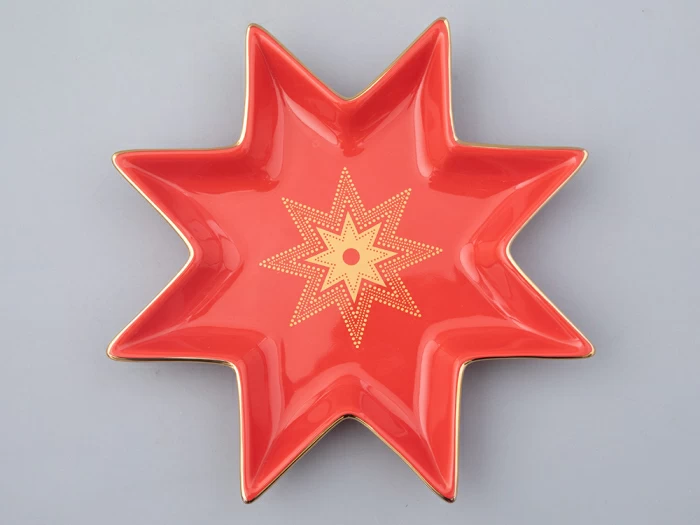 Подарочный набор тарелок, форма Звезда рисунок Скарлетт, арт. 81.27758.00.1, 