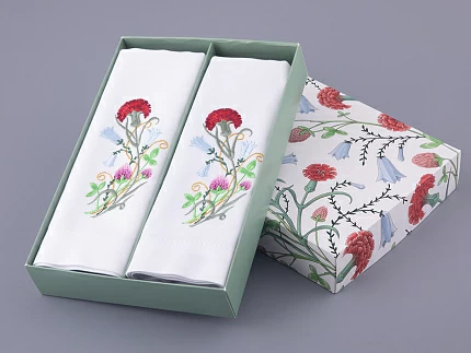 Набор салфеток 45х45 сервировочных с вышивкой Сад Алисы арт 41.00308.01