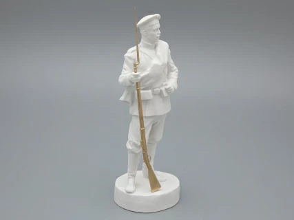 Скульптура Рядовой эпохи Александра III, в подарочной упаковке, рисунок Белый бисквит, арт 81.33430.00.1,  Скульптура Рядовой эпохи Александра III, в подарочной упаковке, рисунок Белый бисквит, арт 81.33430.00.1,