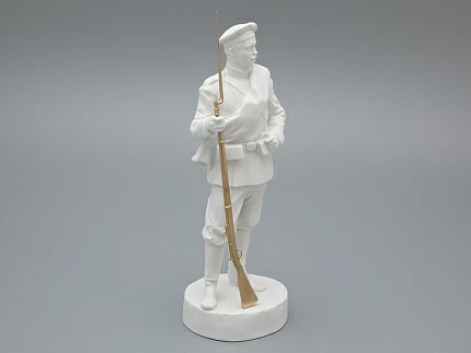 Скульптура Рядовой эпохи Александра III, в подарочной упаковке, рисунок Белый бисквит, арт 81.33430.00.1