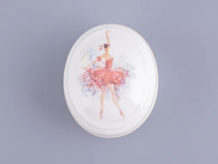 Туалетная коробочка форма Овальная рисунок Фея смелости арт. 80.86398.00.1, 