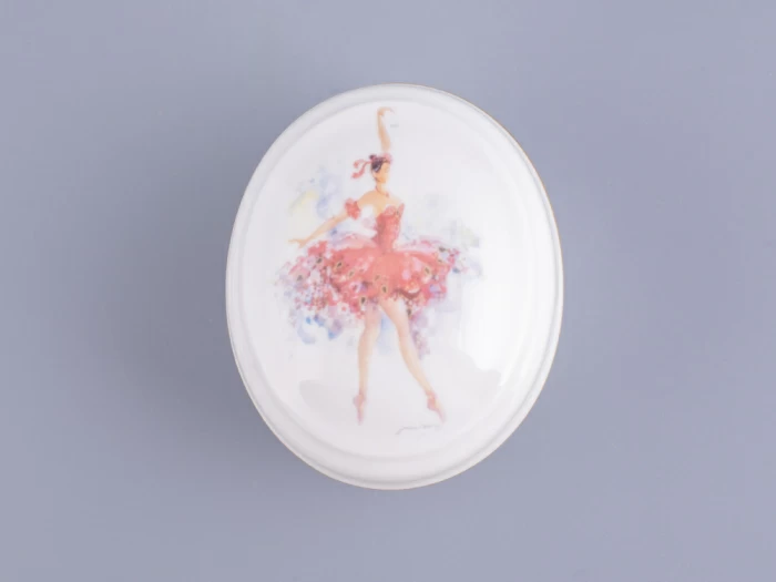 Туалетная коробочка форма Овальная рисунок Фея смелости арт. 80.86398.00.1, 