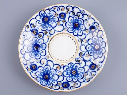 Чашка с блюдцем чайная 250 мл форма Тюльпан рисунок Вьюнок арт. 81.10110.00.1, 