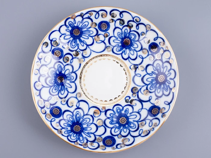 Чашка с блюдцем чайная 250 мл форма Тюльпан рисунок Вьюнок арт. 81.10110.00.1, 