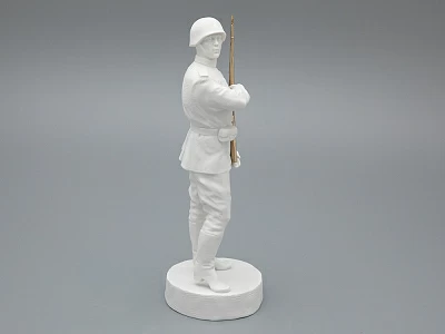 Скульптура Солдат Победы 1945, в подарочной упаковке, Белый бисквит, арт 81.33936.00.1 Скульптура Солдат Победы 1945, в подарочной упаковке, Белый бисквит, арт 81.33936.00.1