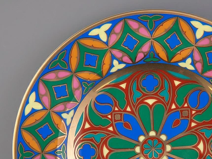 Тарелка декоративная 270 мм Европейская, в подарочной упаковке, рисунок Готическая 9, арт 81.25630.00.1 Тарелка декоративная 270 мм Европейская, в подарочной упаковке, рисунок Готическая 9, арт 81.25630.00.1