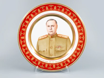 Декоративная тарелка 300 мм Маршал Толбухин Ф.И., форма Mazarin, арт 80.99485.00.1, 