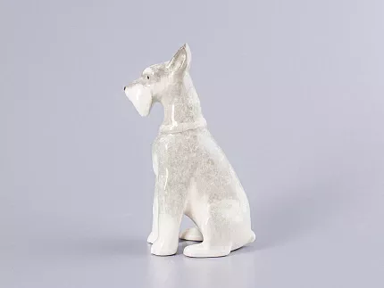 Скульптура Цвергшнауцер сидящий Нора арт. 82.82962.00.1