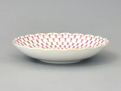 Сухарница форма Тюльпан, рисунок Сетка-Блюз, арт. 80.50253.00.1,  Сухарница форма Тюльпан, рисунок Сетка-Блюз, арт. 80.50253.00.1,