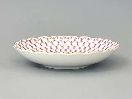 Сухарница форма Тюльпан, рисунок Сетка-Блюз, арт. 80.50253.00.1 Сухарница форма Тюльпан, рисунок Сетка-Блюз, арт. 80.50253.00.1