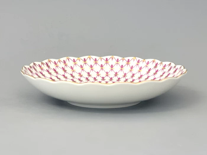 Сухарница форма Тюльпан, рисунок Сетка-Блюз, арт. 80.50253.00.1,  Сухарница форма Тюльпан, рисунок Сетка-Блюз, арт. 80.50253.00.1,